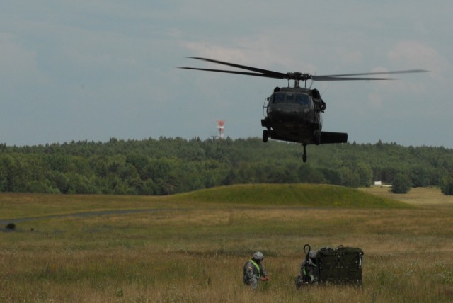 18th CSSB Soldiers conduct airdrop, sling load training