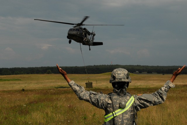 18th CSSB Soldiers conduct airdrop, sling load training