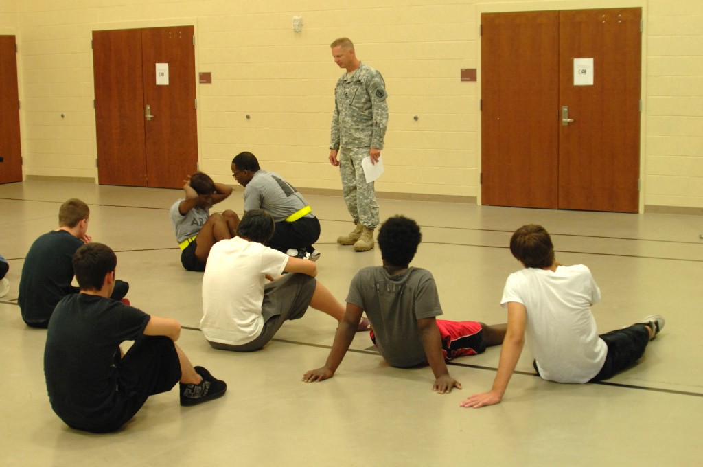Soldiers administer PT test to Spring Meadows residents Article The