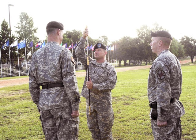 CSM Pflieger takes responsibility of Signal Regimental Corps
