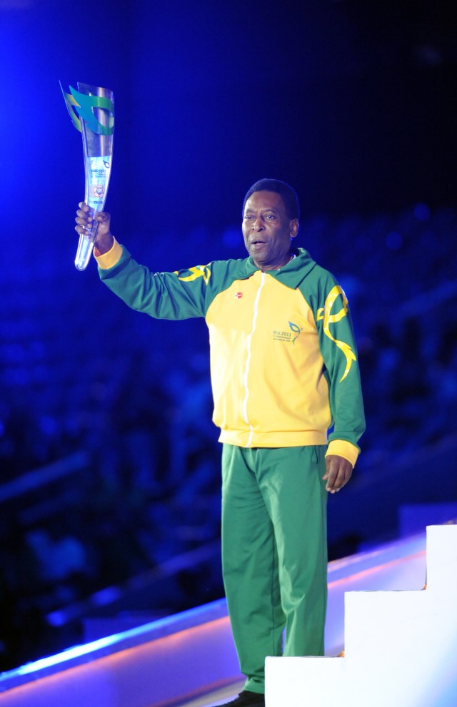 Pele lights torch as Brazil celebrates Opening of CISM Military World Games