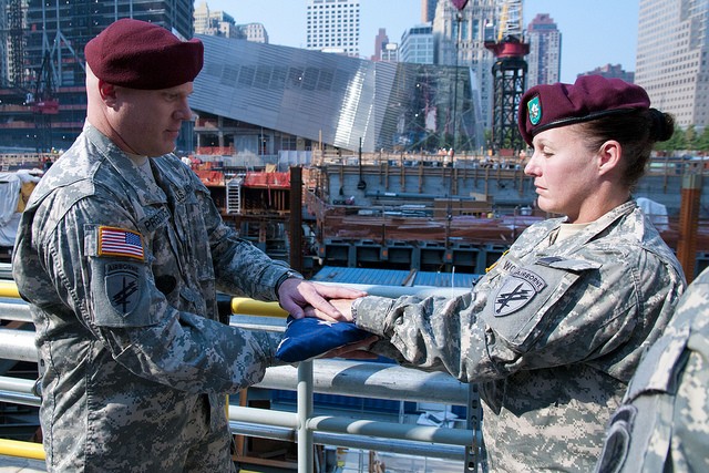 WTC Flag passes hands