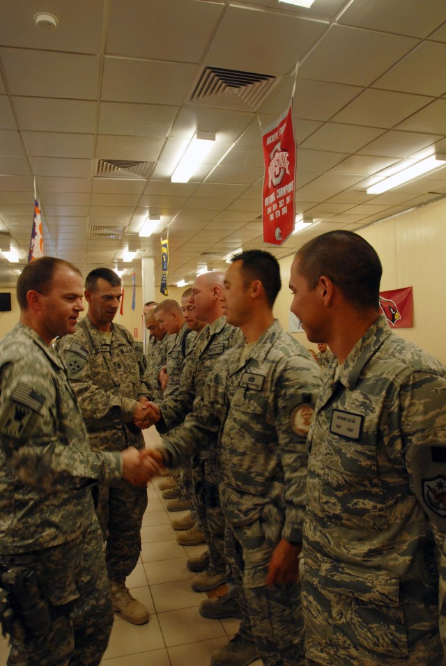 4th STB relinquish command of Mayor Cell to Eng. Bde.
