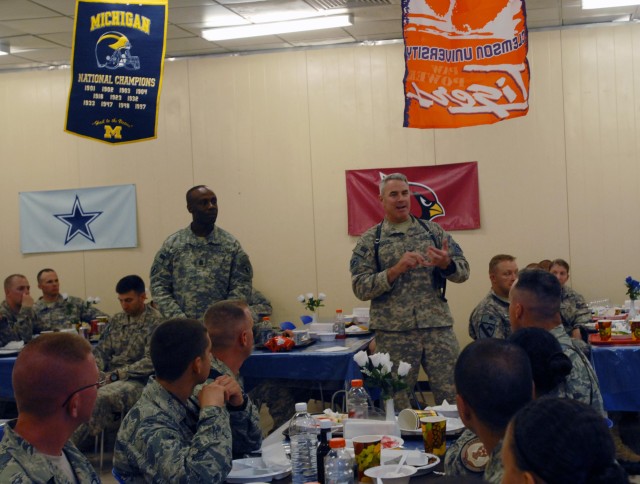 4th STB relinquish command of Mayor Cell to Eng. Bde.