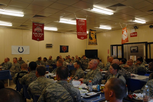4th STB relinquish command of Mayor Cell to Eng. Bde.