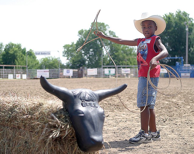 Fort Riley EFMP children get hands-on experience at rodeo