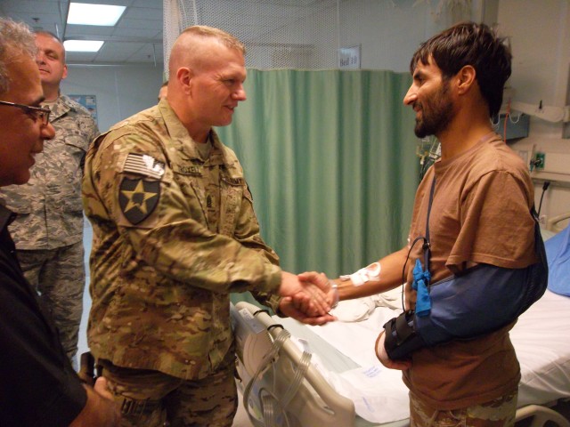 Troxell Thanks Bagram Hospital Staff, Patients