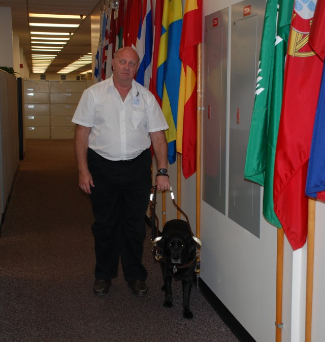 Logistics specialist conquers blindness