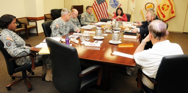 HON Hammack and MG Thurgood discuss Army BRAC-2005 with media