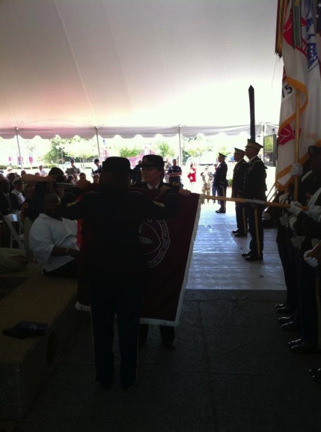 Walter Reed colors casing ceremony