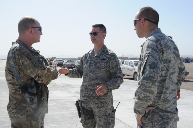 Partial completion of apron provides additional capability for U.S. Air Force at Shindand
