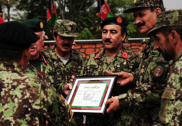 ANSF celebrates 100,000th graduate of literacy training program