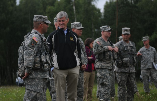 Secretary of the Army visits Grafenwoehr Training Area