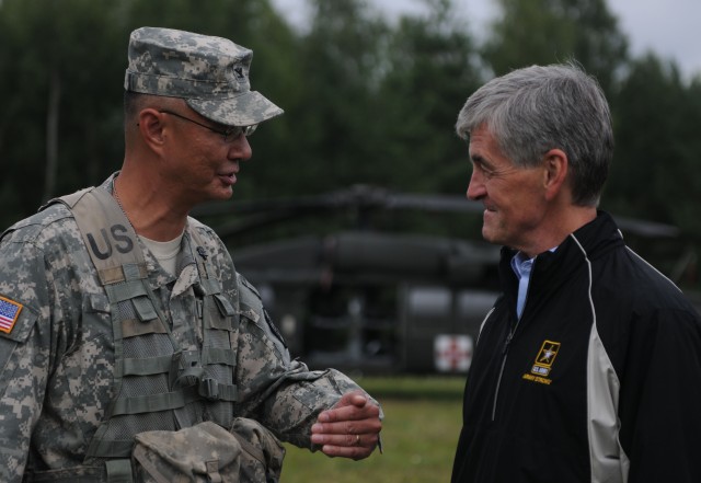 Secretary of the Army visits Grafenwoehr Training Area