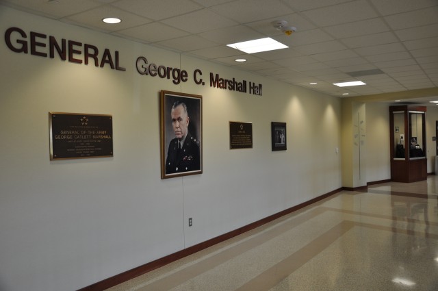 New FORSCOM/USARC headquarters honors Gen. George C. Marshall during ceremony that includes uncasing of command colors