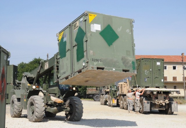 21st TSC helps transport equipment for deploying unit