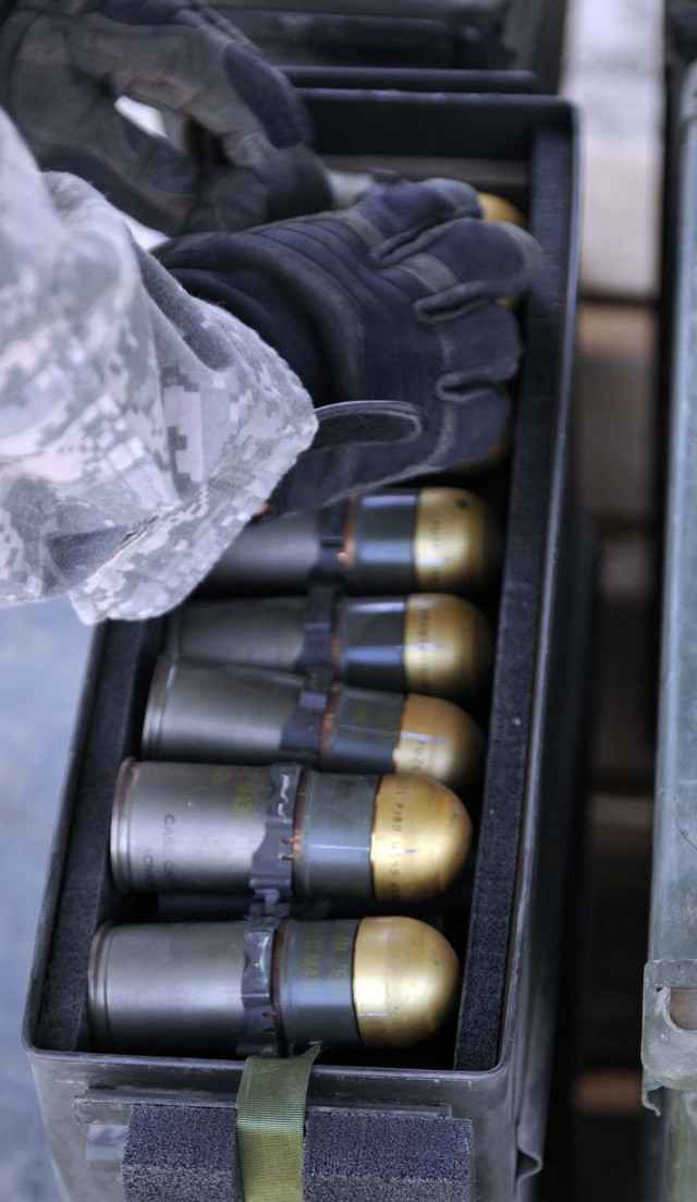 ‘Devil’ Soldiers maintain readiness at ammo holding area