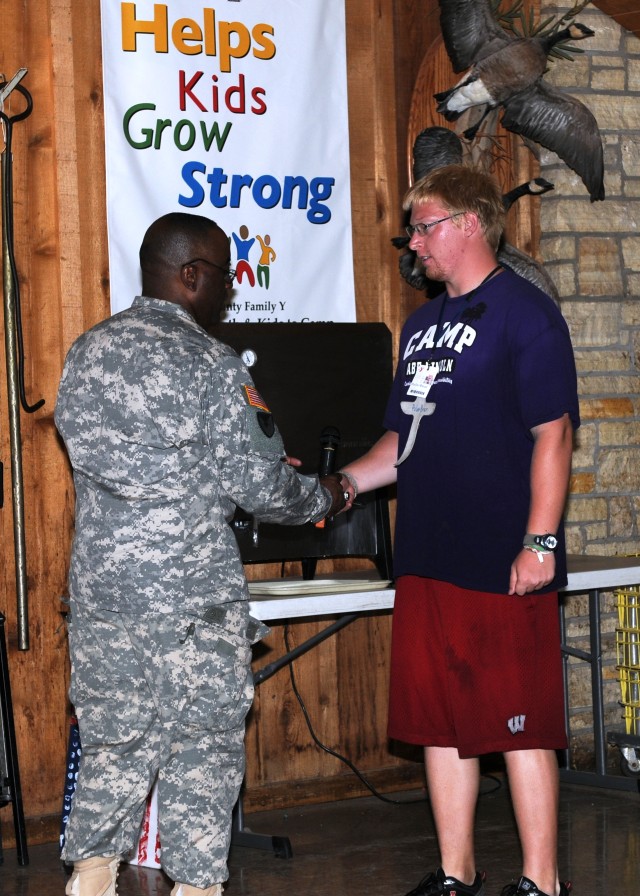 Army Sustainment Command’s chief of staff visits military children’s summer camp