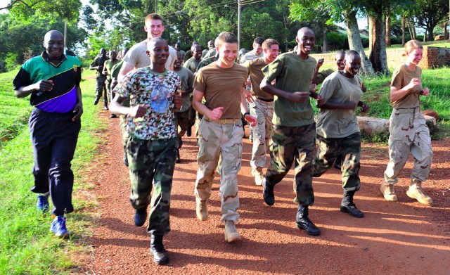 Cadets, midshipmen build partnership in Uganda