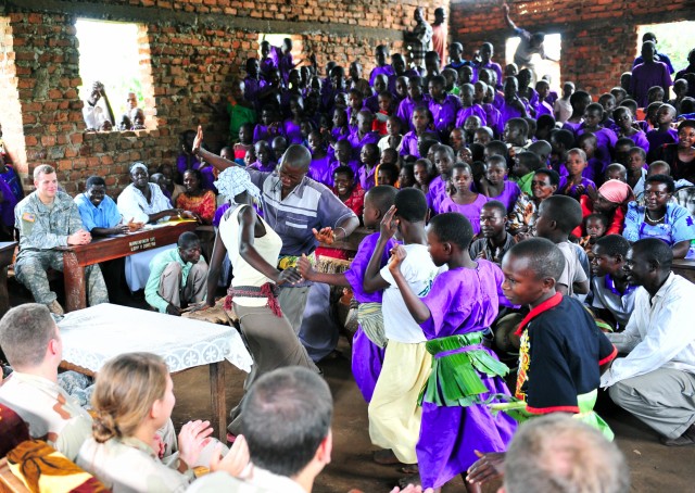 Cadets, midshipmen build partnership in Uganda