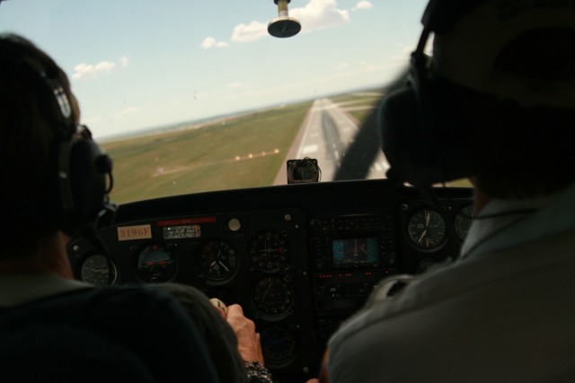 Soldier, spouse takes to the skies