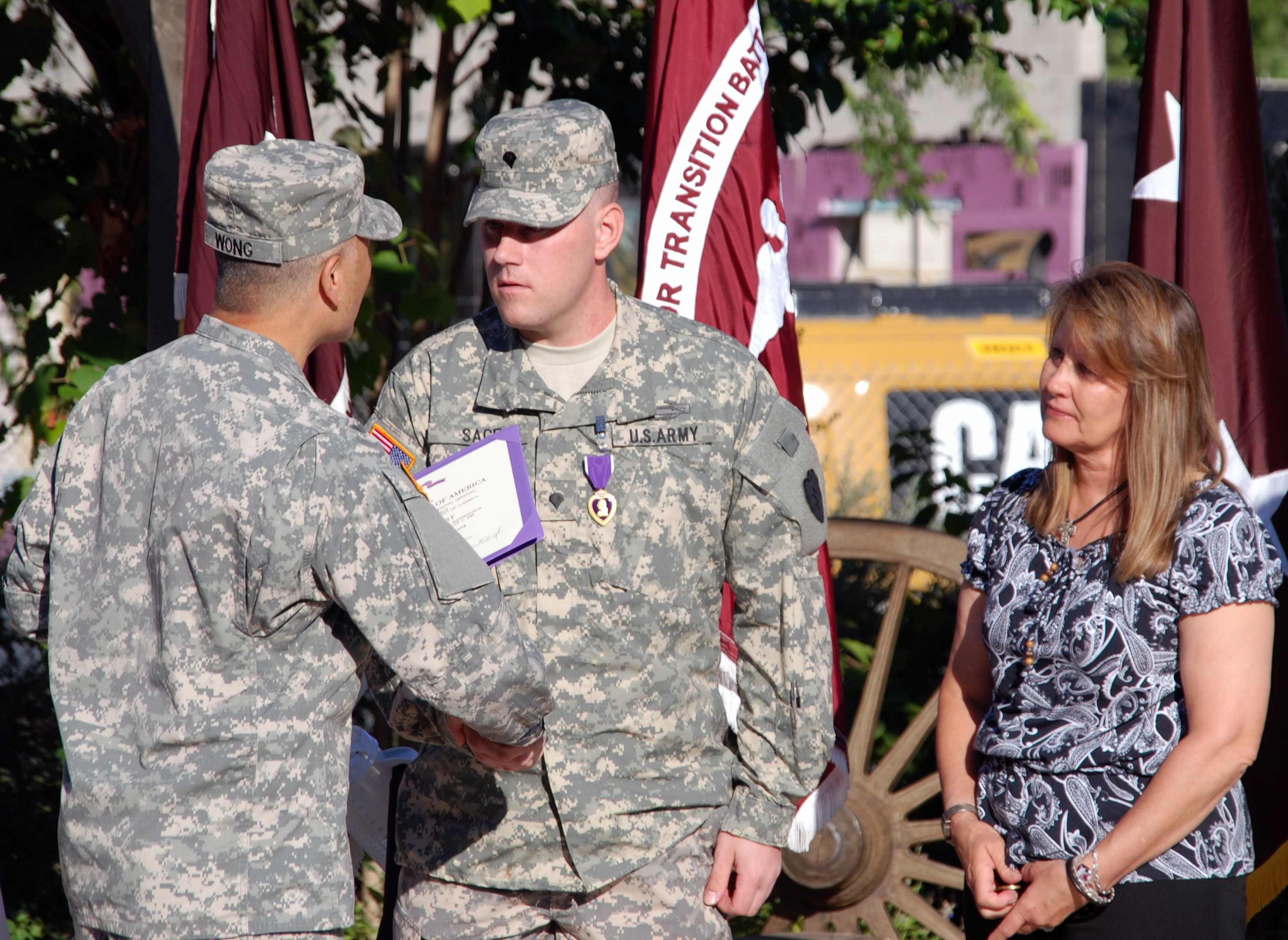 Infantryman receives Purple Heart at WFSC | Article | The United States ...