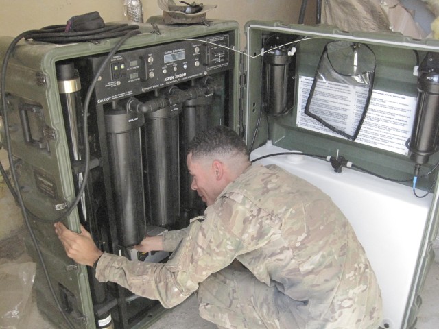 Water Purification System a Boon to Base Morale