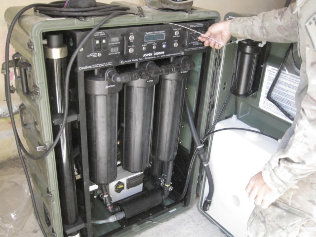 Water Purification System a Boon to Base Morale