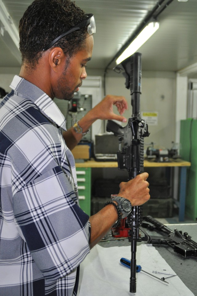 Small arms support center on Kandahar here to support warfighters