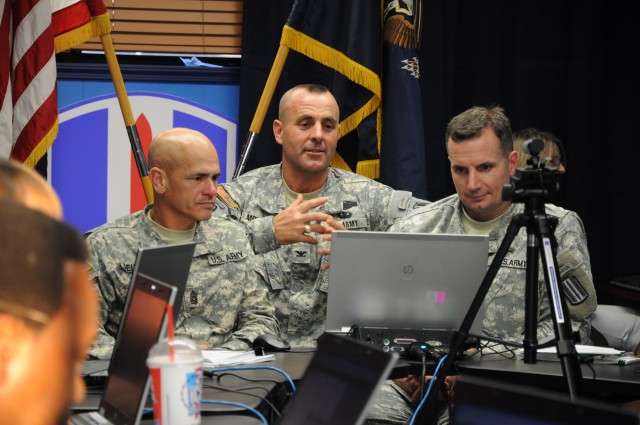 Brigade, families meet online