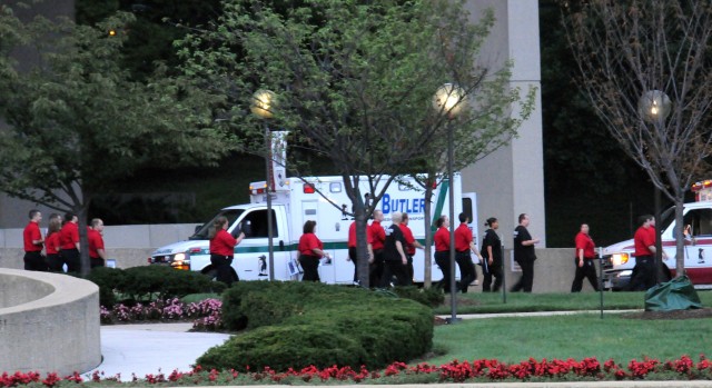 Ambulances arrive at Walter Reed