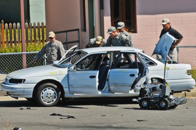 Military, civilian, and even a robot