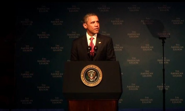 Obams speaks to American Legion