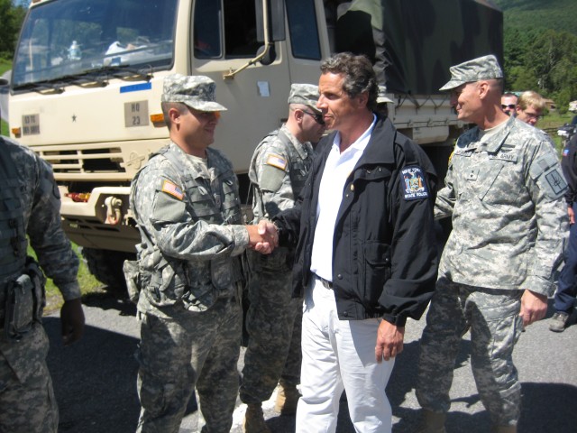 New York Army National Guard Soldiers from Harlem Aid Upstate Residents