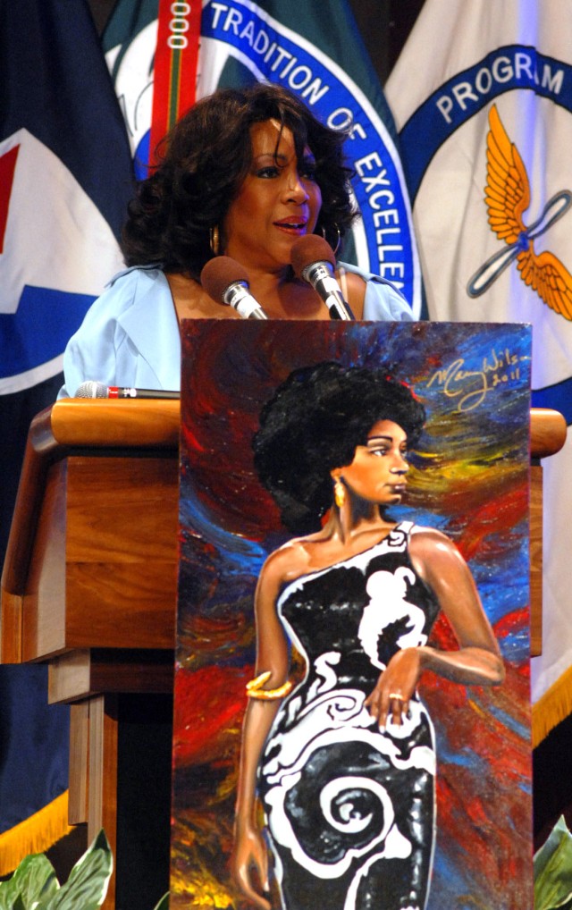 Portrait Of Mary Wilson Painted By The Outreach Art Contest Winners And Instructor John Moore