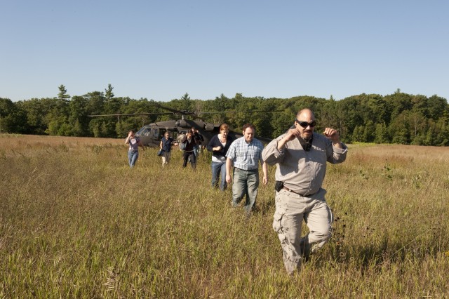 NSRDEC employees take helicopter trip to Fort Devens base camp