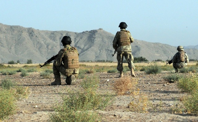 Afghan National Civil Order Police Patrol Kandahar