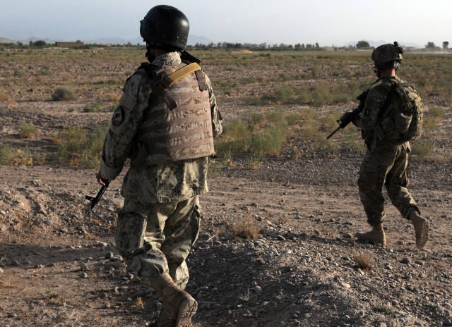 Afghan National Civil Order Police Patrol Kandahar