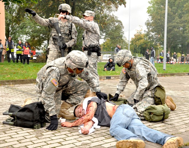 Emergency: U.S. host nation first responders put to the test