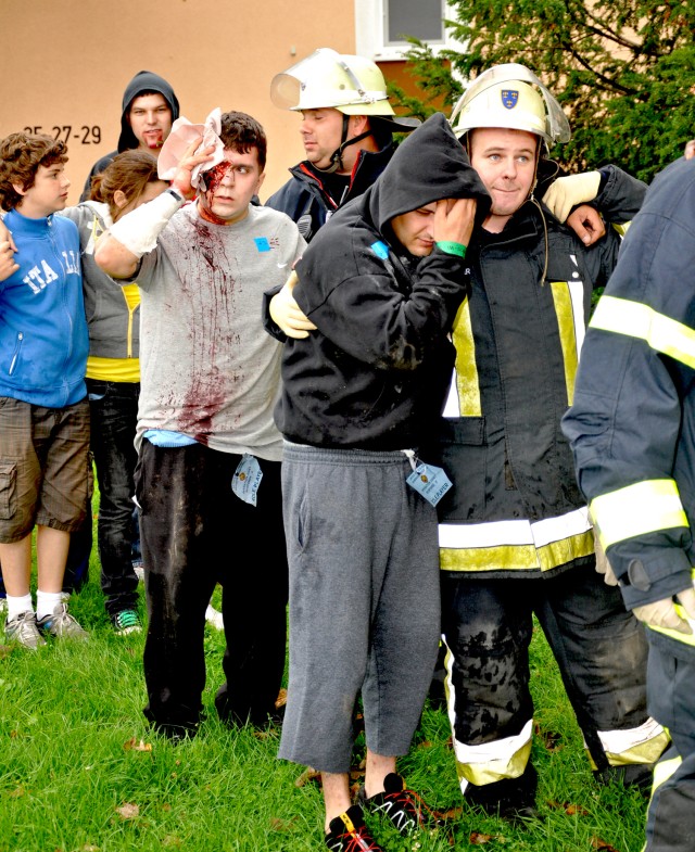 Emergency: U.S., host nation first responders put to the test