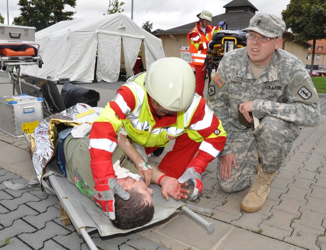 Emergency: U.S. host nation first responders put to the test