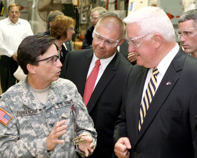 Col. Cheri A. Provancha hosts a visit from Pennsylvania Governor Tom Corbett