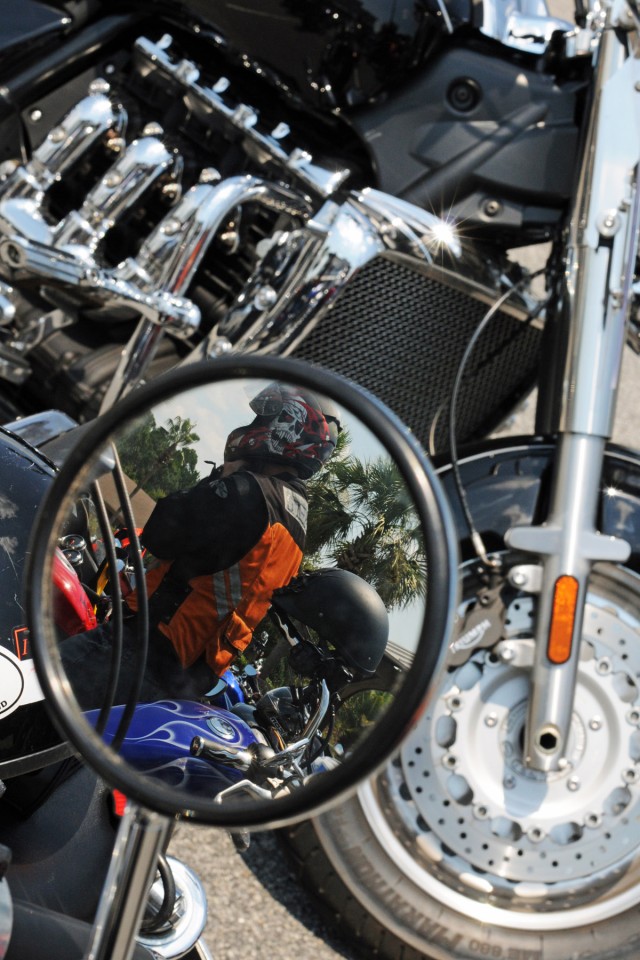 'Vanguard' out front with motorcycle safety