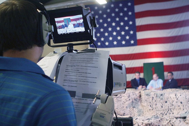 Time Warner Cable films sports shows at Fort Riley