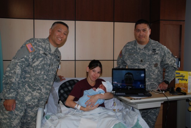 General Visits First Baby