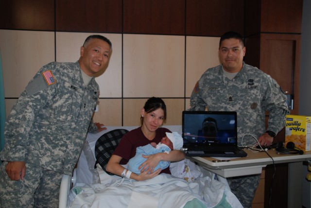 General Visits First Baby 