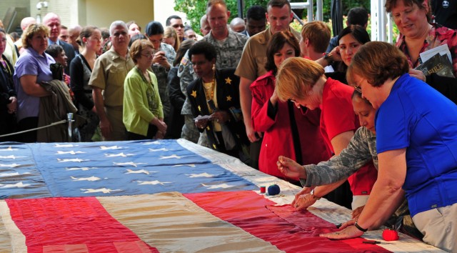 National 9/11 Flag Stitching