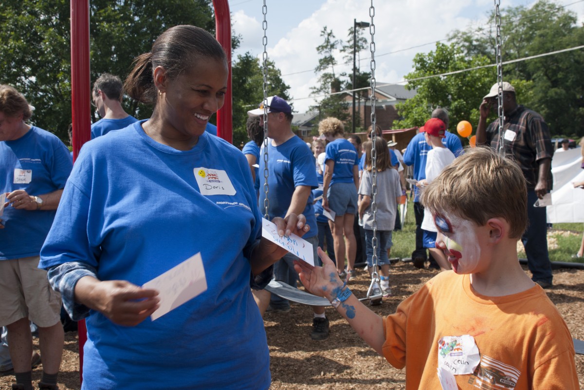 SecDef, volunteers build Fort Meade playground to remember 9/11