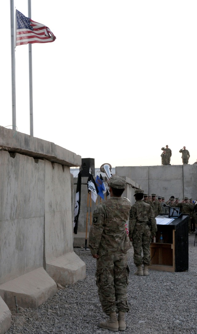 Deployed Soldiers Commemorate 10-yr Anniversary of 9/11 at Tarin Kowt