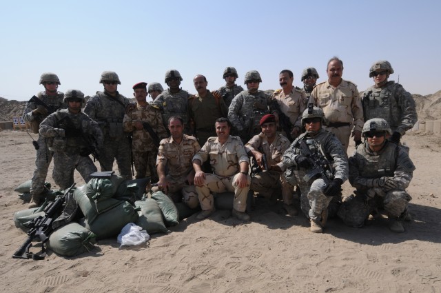 U.S. paratroopers, Iraqi soldiers christen new rifle range